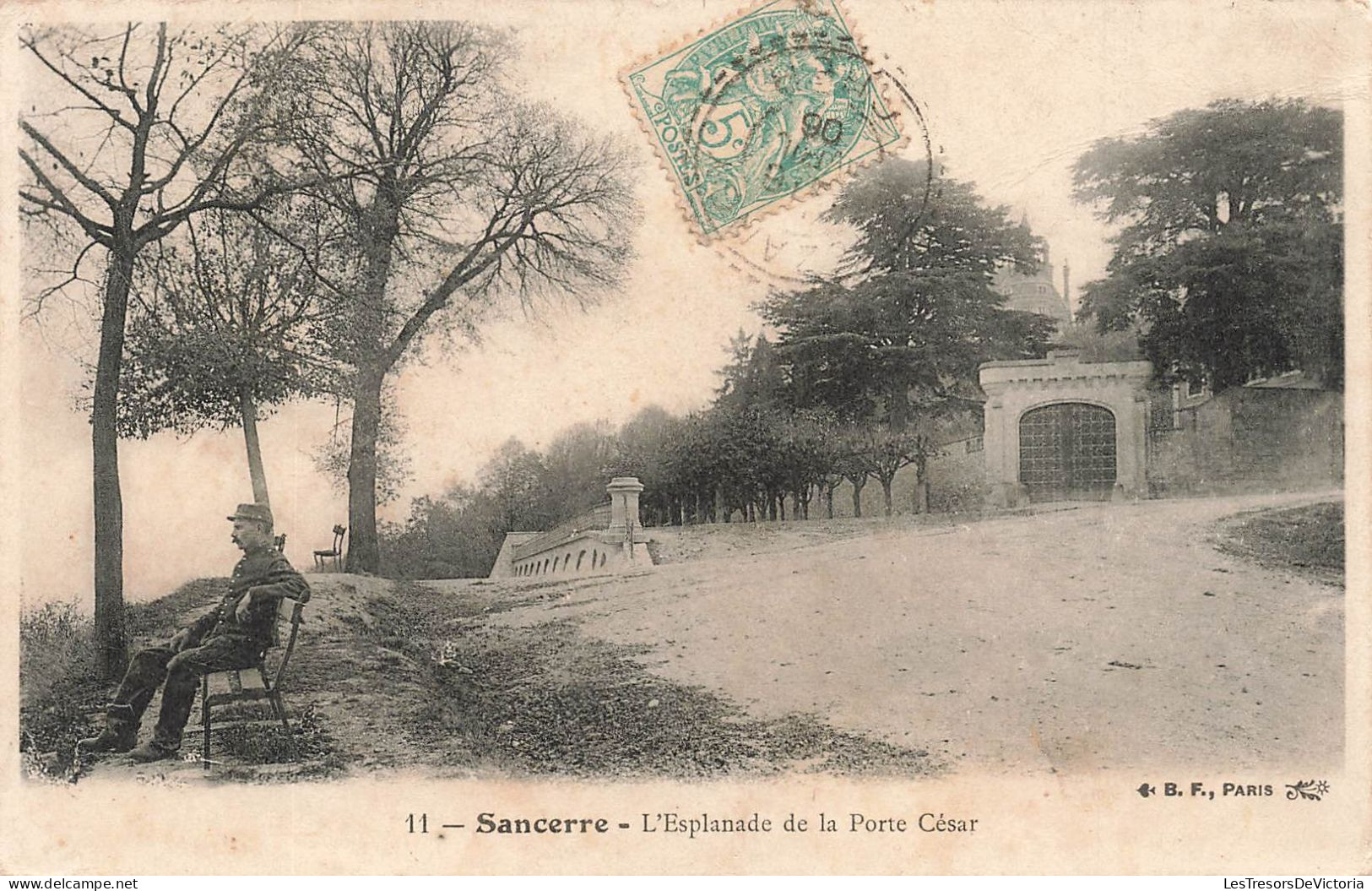 FRANCE - Sancerre - L'esplanade De La Porte César - Carte Postale Ancienne - Sancerre