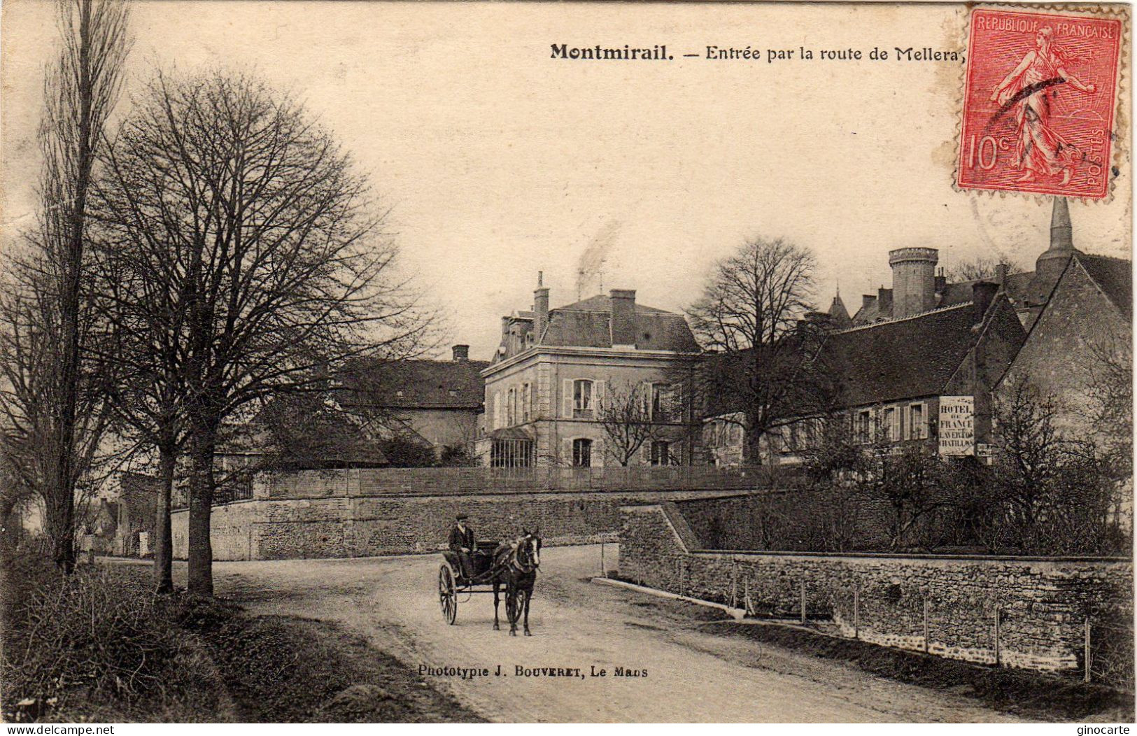 Montmirail Entrée Par La Route De Melleray - Montmirail