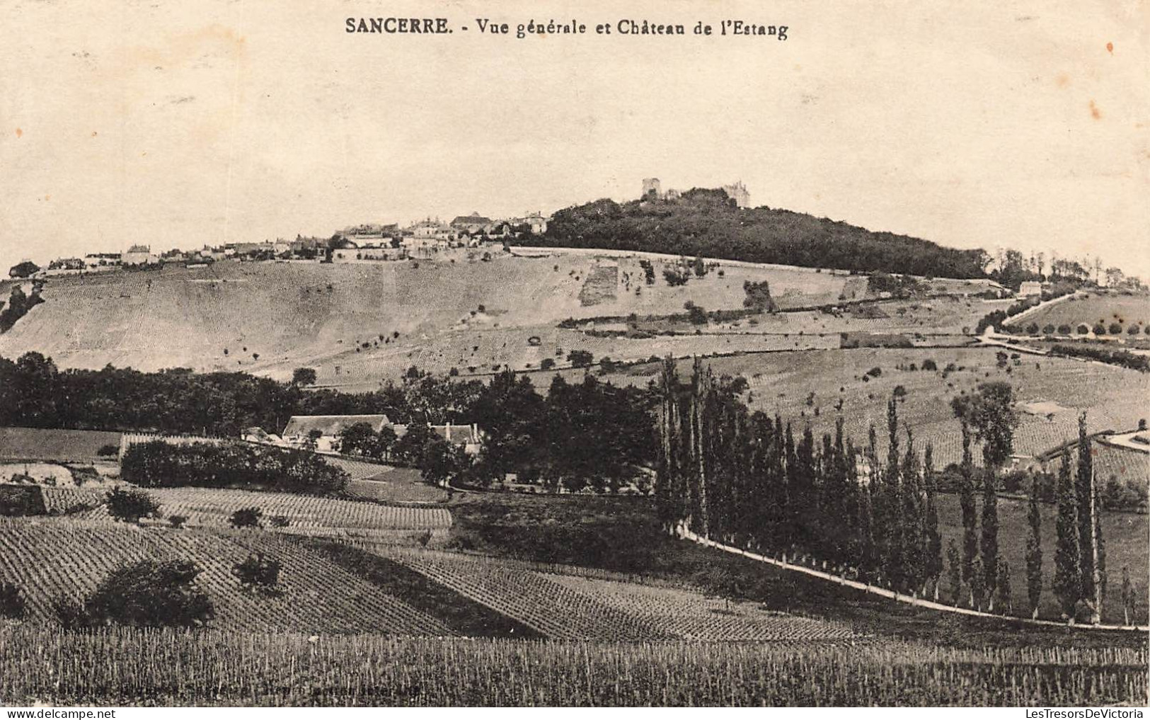 FRANCE - Sancerre - Vue Générale Et Château De L'Estang - Carte Postale Ancienne - Sancerre