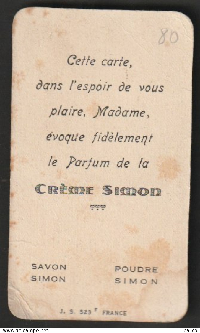Carte Parfumée   - Crème Simon - Anciennes (jusque 1960)