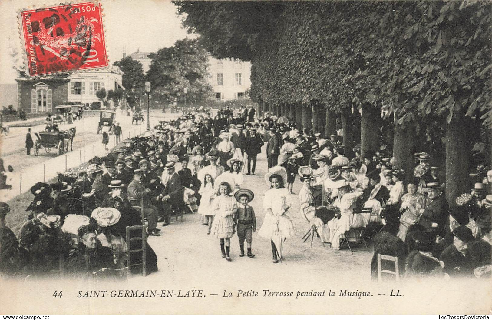 FRANCE - Saint Germain En Laye - La Petite Terrasse Pendant La Musique - LL - Carte Postale Ancienne - St. Germain En Laye