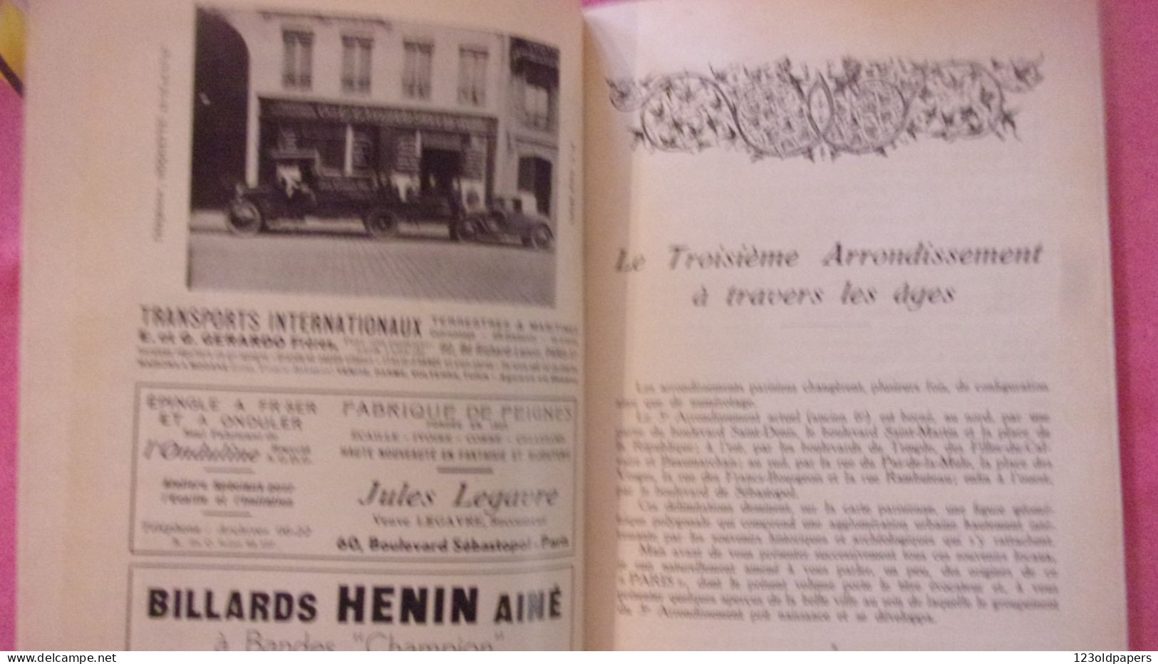 1931 PARIS III EME ARRONDISSEMENT PUBLIE PATRONAGE MAIRIE DU TEMPLE DESSINS PHOTOS PUB 96 PAGES COMMERCES.. - Paris (03)