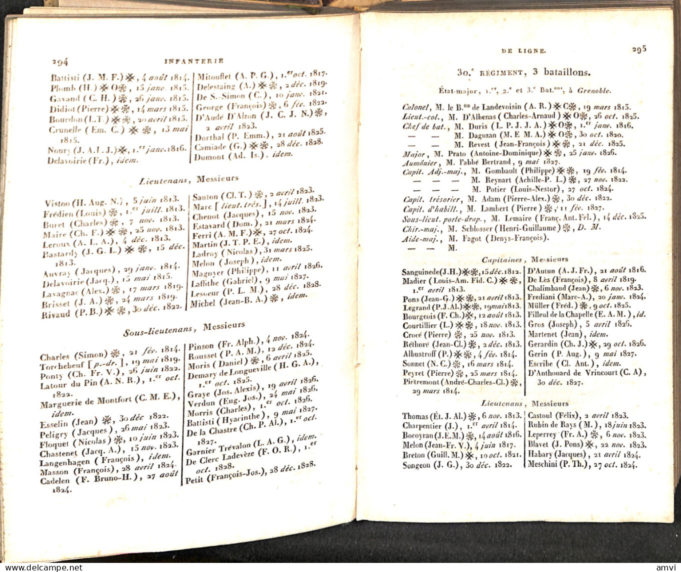 S01 - RARE! Annuaire De L'etat Militaire De La France Pour L'année 1829 - Francese