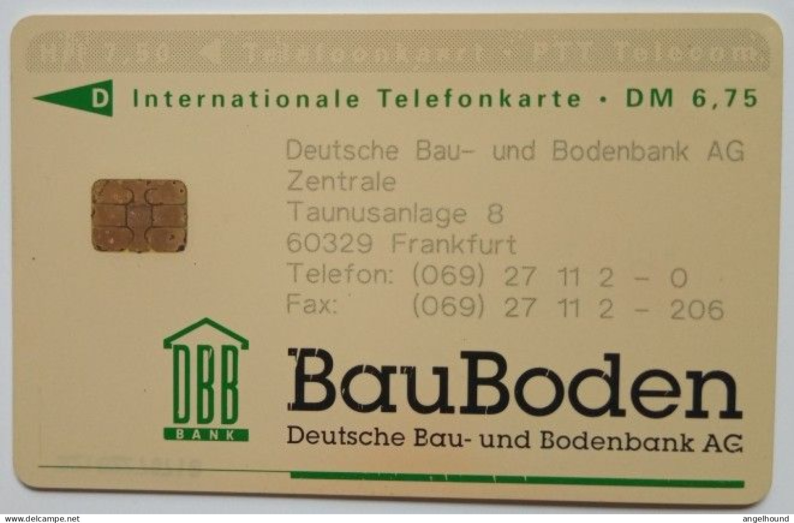 Netherlands Hfl. 7.50 / DM 6.75 Chip Card - BauBoden - Privées