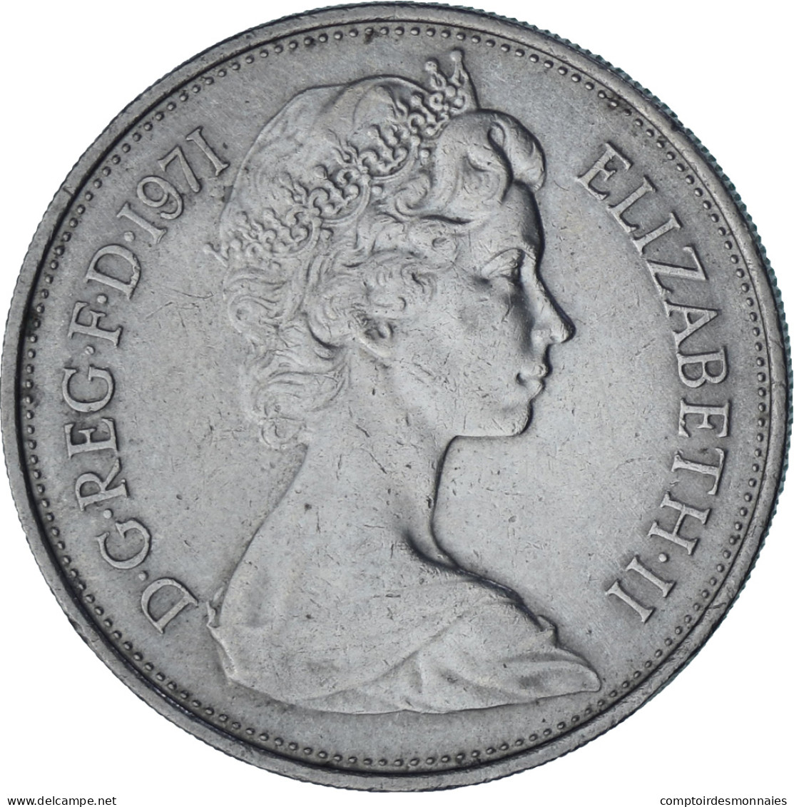 Monnaie, Grande-Bretagne, Elizabeth II, 10 New Pence, 1971, SUP, Cupro-nickel - 10 Pence & 10 New Pence