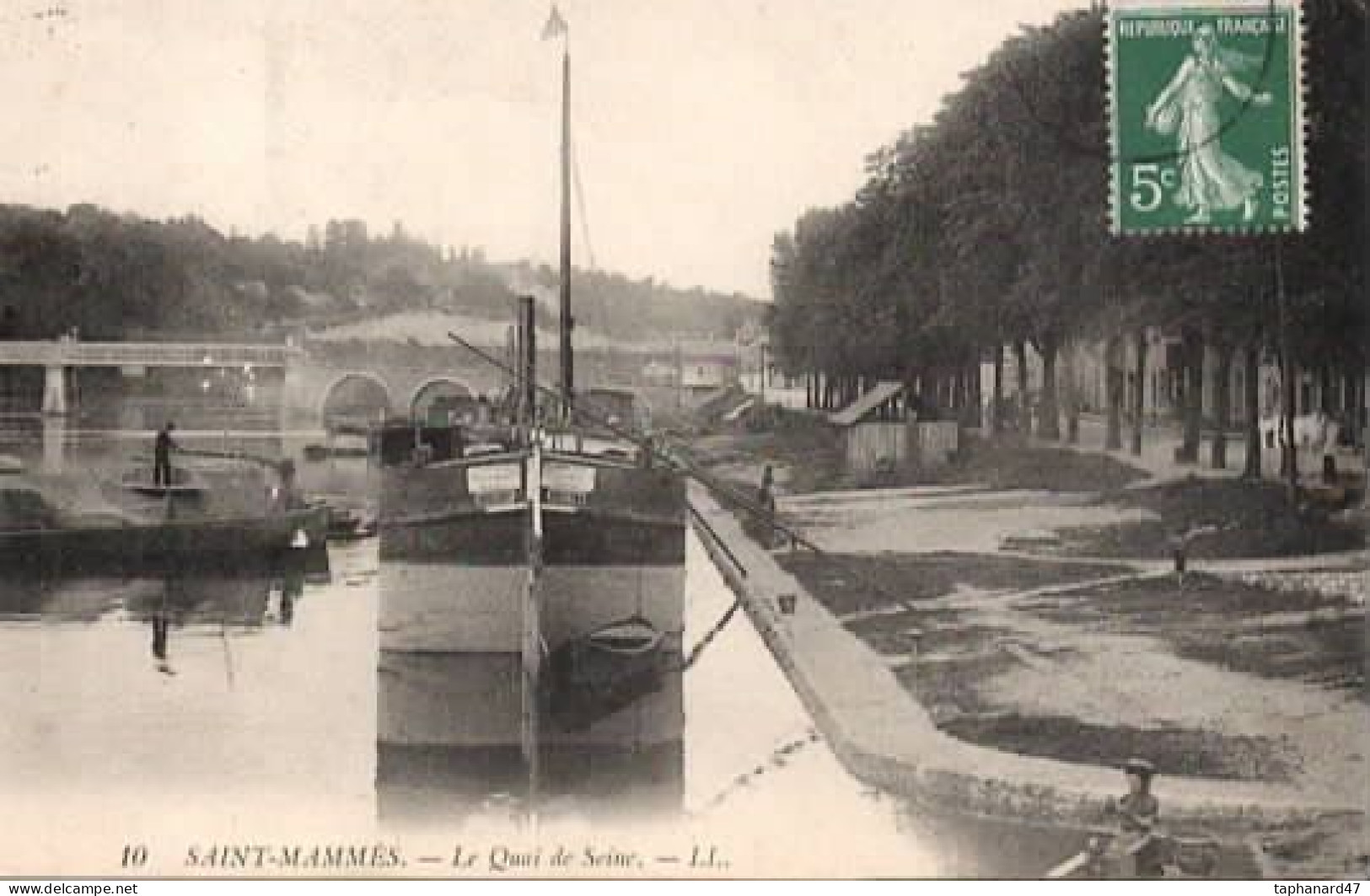 . 77 . SAINT-MAMMÈS . Le Quai De Seine . Péniche . - Saint Mammes