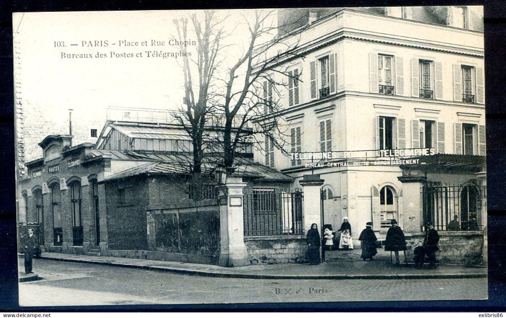 151223 CPA LA POSTE De  PARIS Rue Chopin - Unclassified
