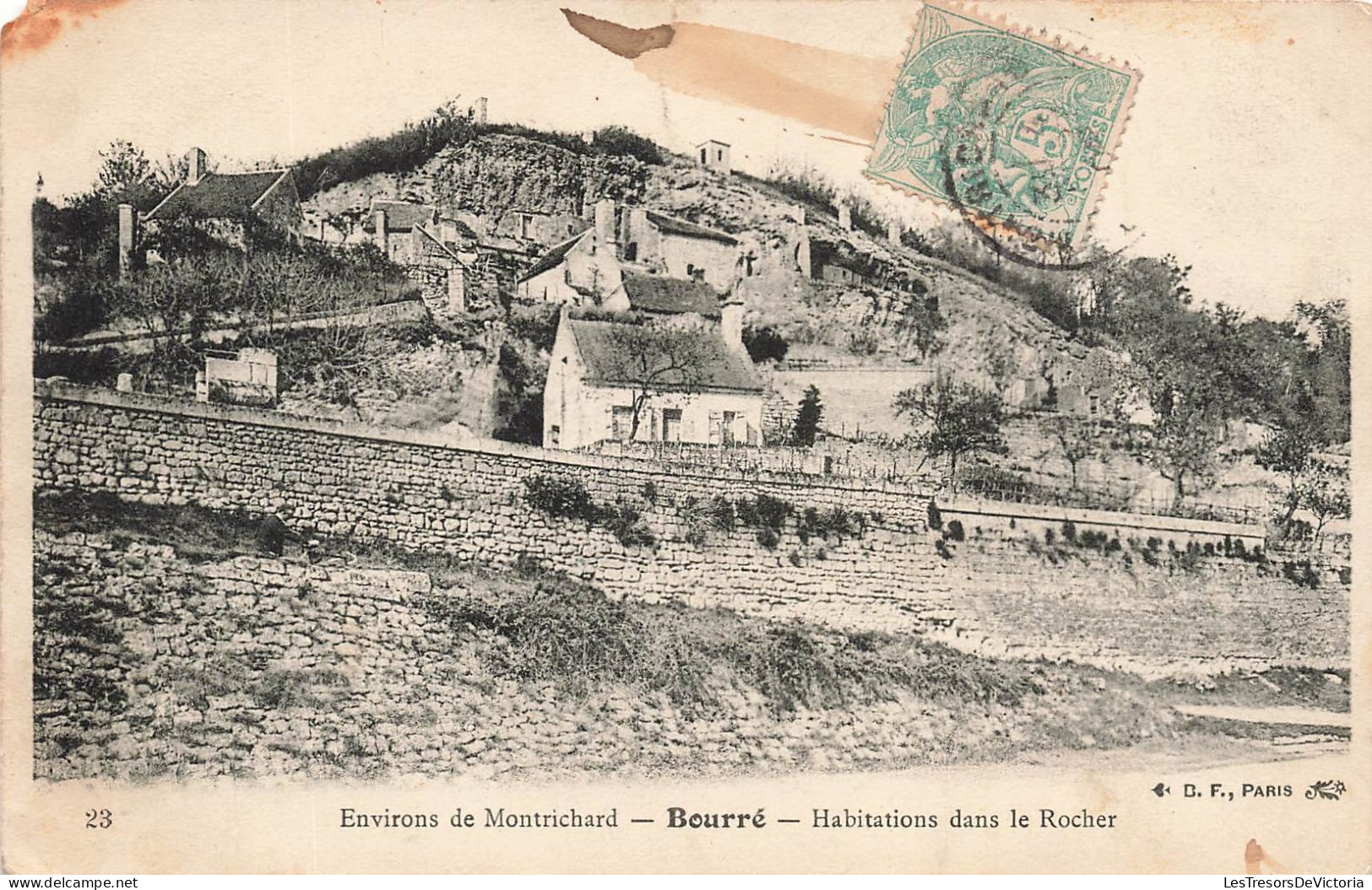 FRANCE - Environs De Montrichard - Bourré - Habitations Dans Le Rocher - Carte Postale Ancienne - Montrichard