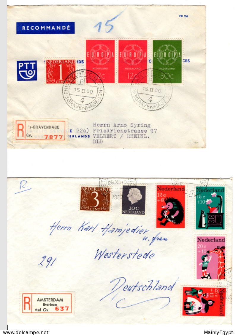 NETHERLANDS - Good Lot Of 33 Covers - Mainly FDCs - 1950s-1960s  Windmills, Youth, Birds, Airmail, Animals - Briefe U. Dokumente