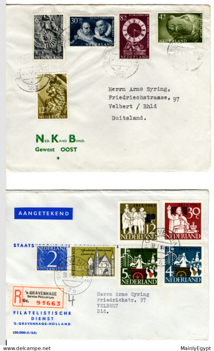 NETHERLANDS - Good lot of 33 covers - mainly FDCs - 1950s-1960s  windmills, youth, birds, airmail, animals