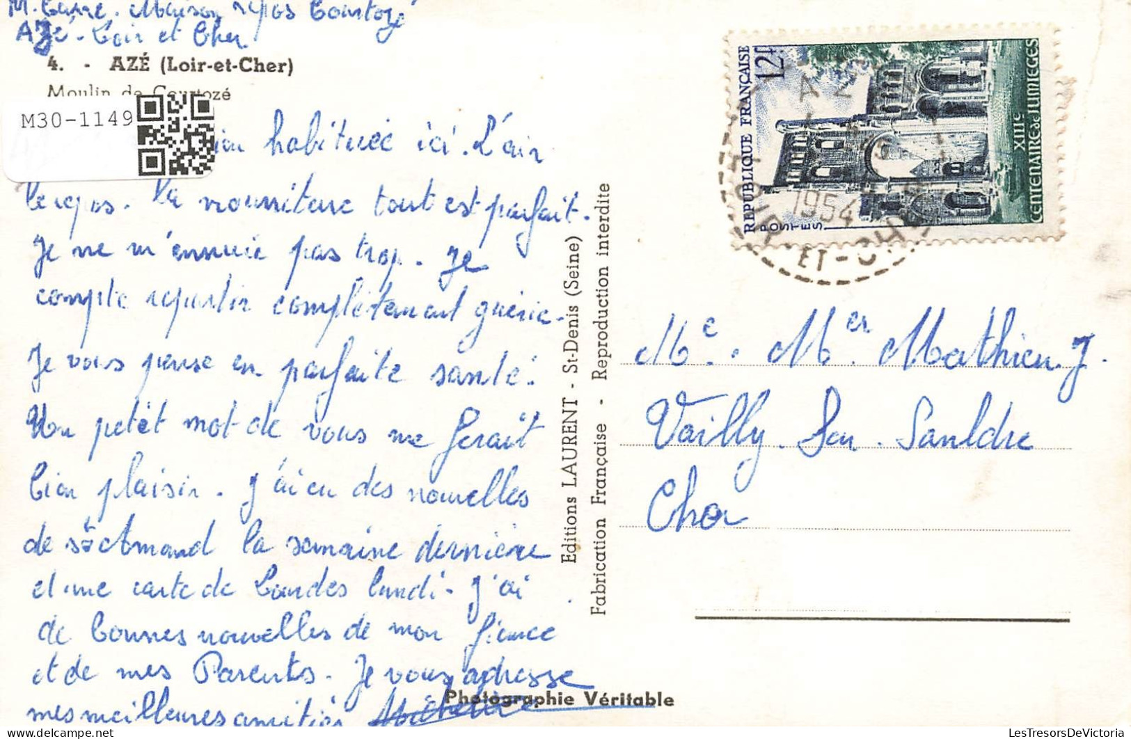 FRANCE - Azé - Moulin De Courtozé - Carte Postale Ancienne - Altri & Non Classificati