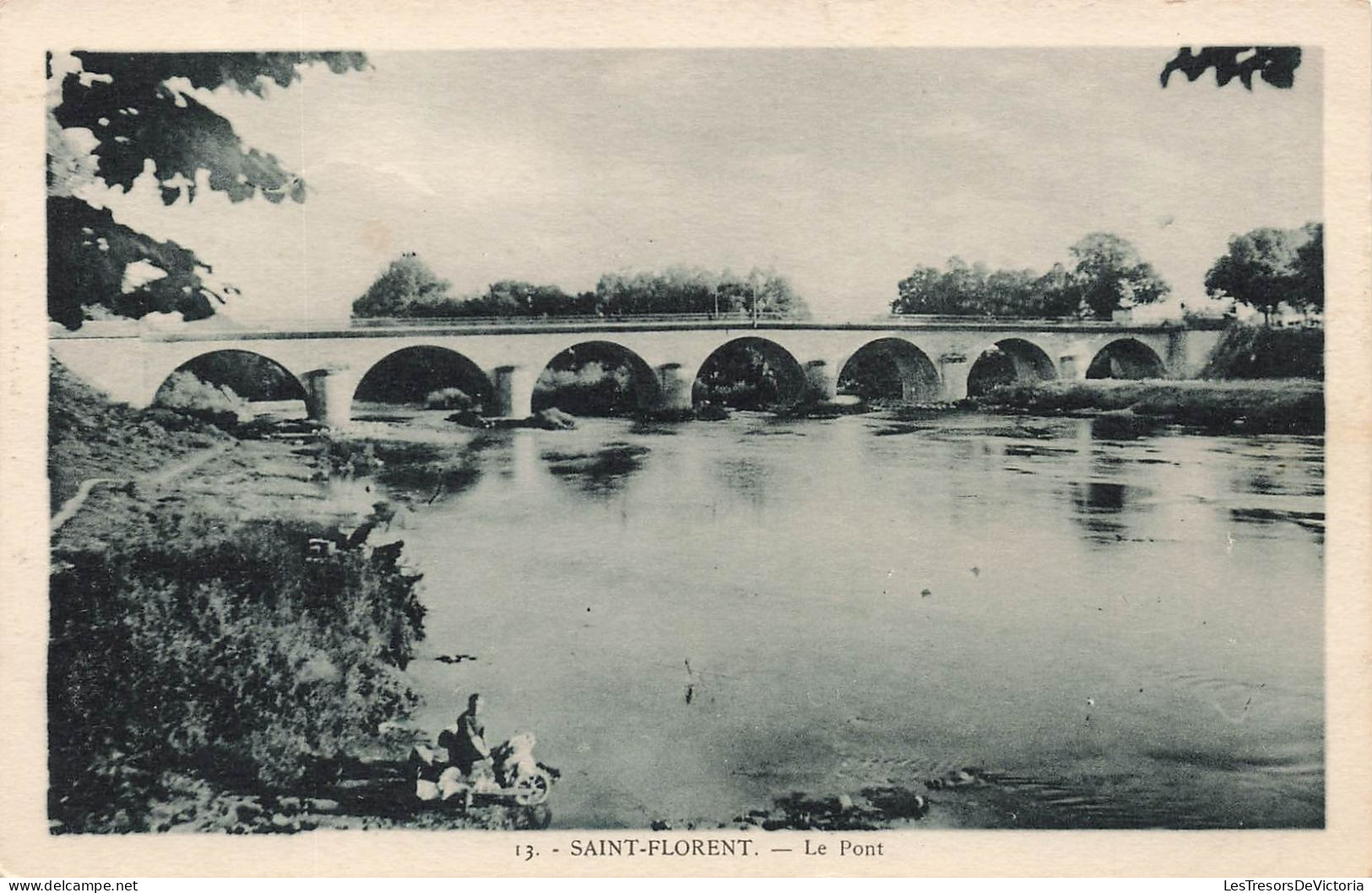 FRANCE - Saint Florent - Le Pont - Carte Postale Ancienne - Saint-Florent-sur-Cher
