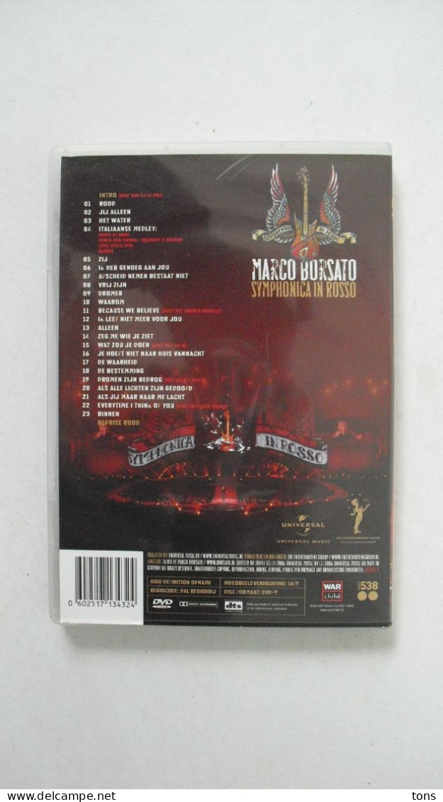 Marco Borsato Symphonica In Rosso: Regio Code:  All (PAL) - DVD Musicaux