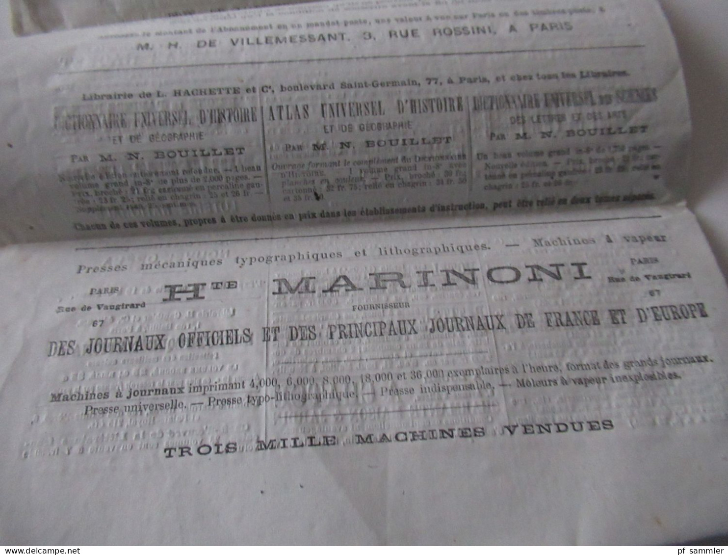 Guerre 1870 Deutsch-Französischer Krieg 5 Zeitungen Journal Officiel de la Republique Francaise August u. September 1871