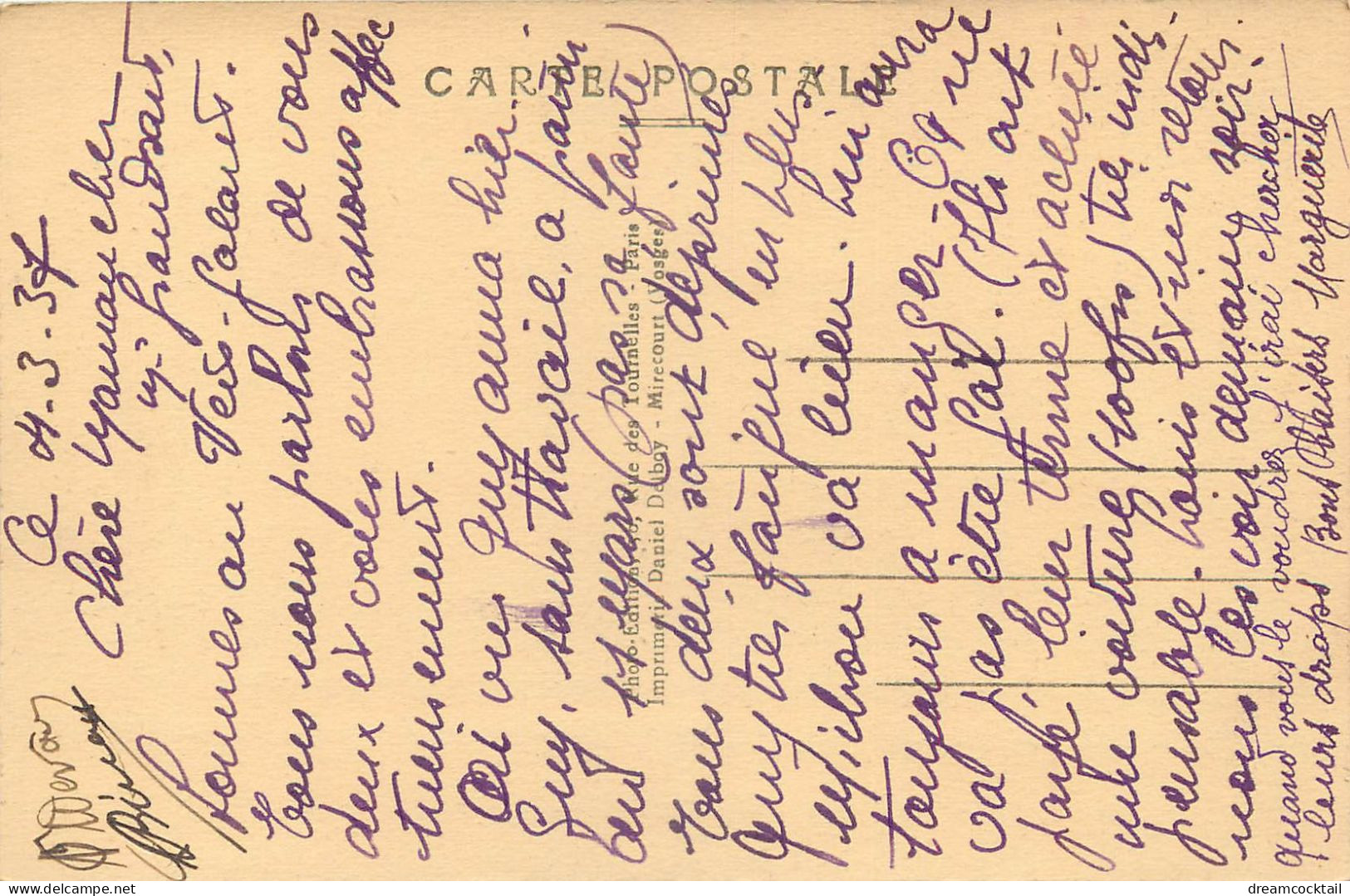 PROMO 2 Cpa 93 VERT-GALANT.  Baignade Sur Le Canal 1937 Et Eglise Thérèseville 1937 - Tremblay En France