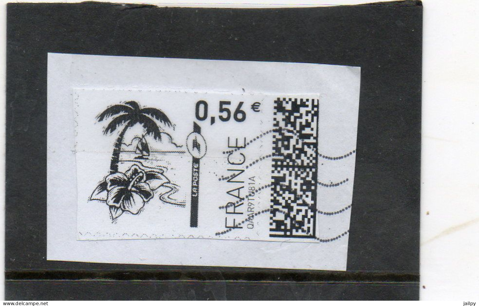 FRANCE   0,56 €   Mon Timbre En Ligne  Sur Fragment Oblitéré - Timbres à Imprimer (Montimbrenligne)