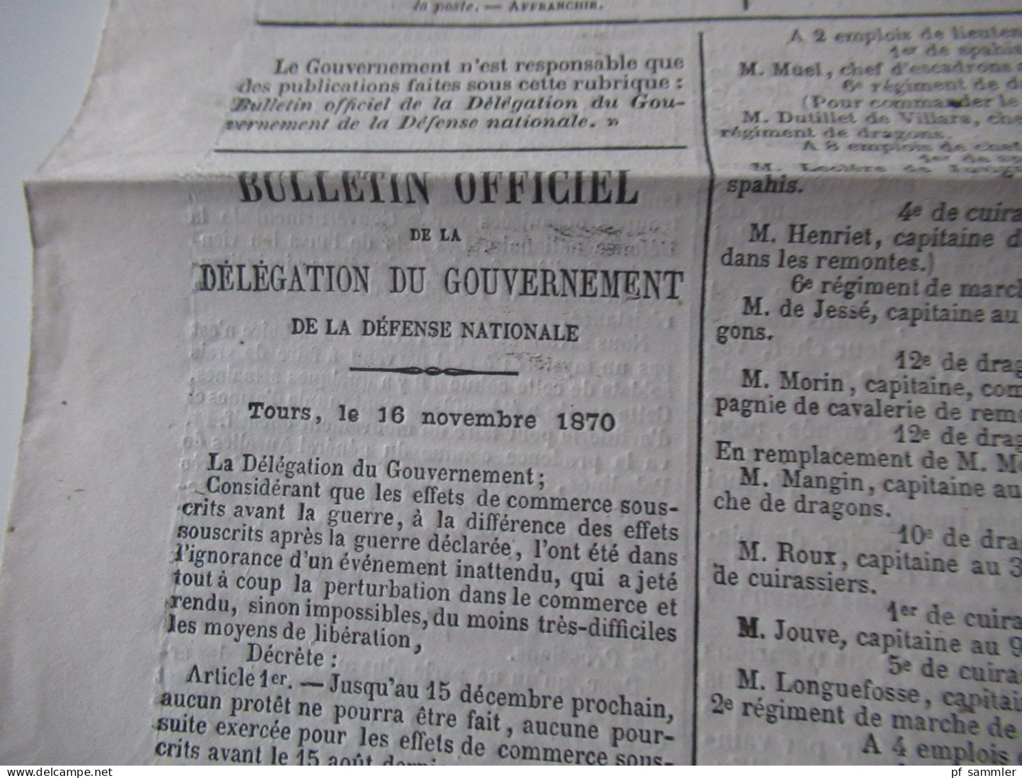Guerre 1870 Deutsch-Französischer Krieg 2 Zeitungen Le Moniteur Universel Gazette Nationale Fondée En 1789 Ballon Montè - Frans