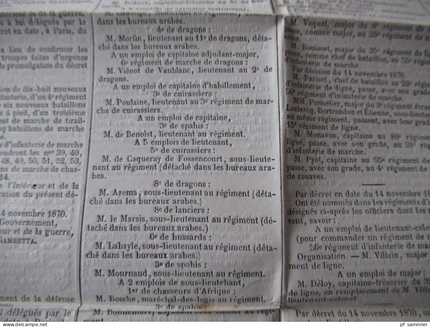 Guerre 1870 Deutsch-Französischer Krieg 2 Zeitungen Le Moniteur Universel Gazette Nationale Fondée En 1789 Ballon Montè - Frans