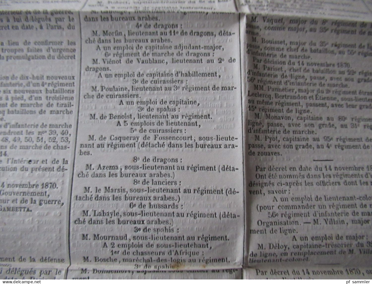 Guerre 1870 Deutsch-Französischer Krieg 2 Zeitungen Le Moniteur Universel Gazette Nationale Fondée En 1789 Ballon Montè - Französisch