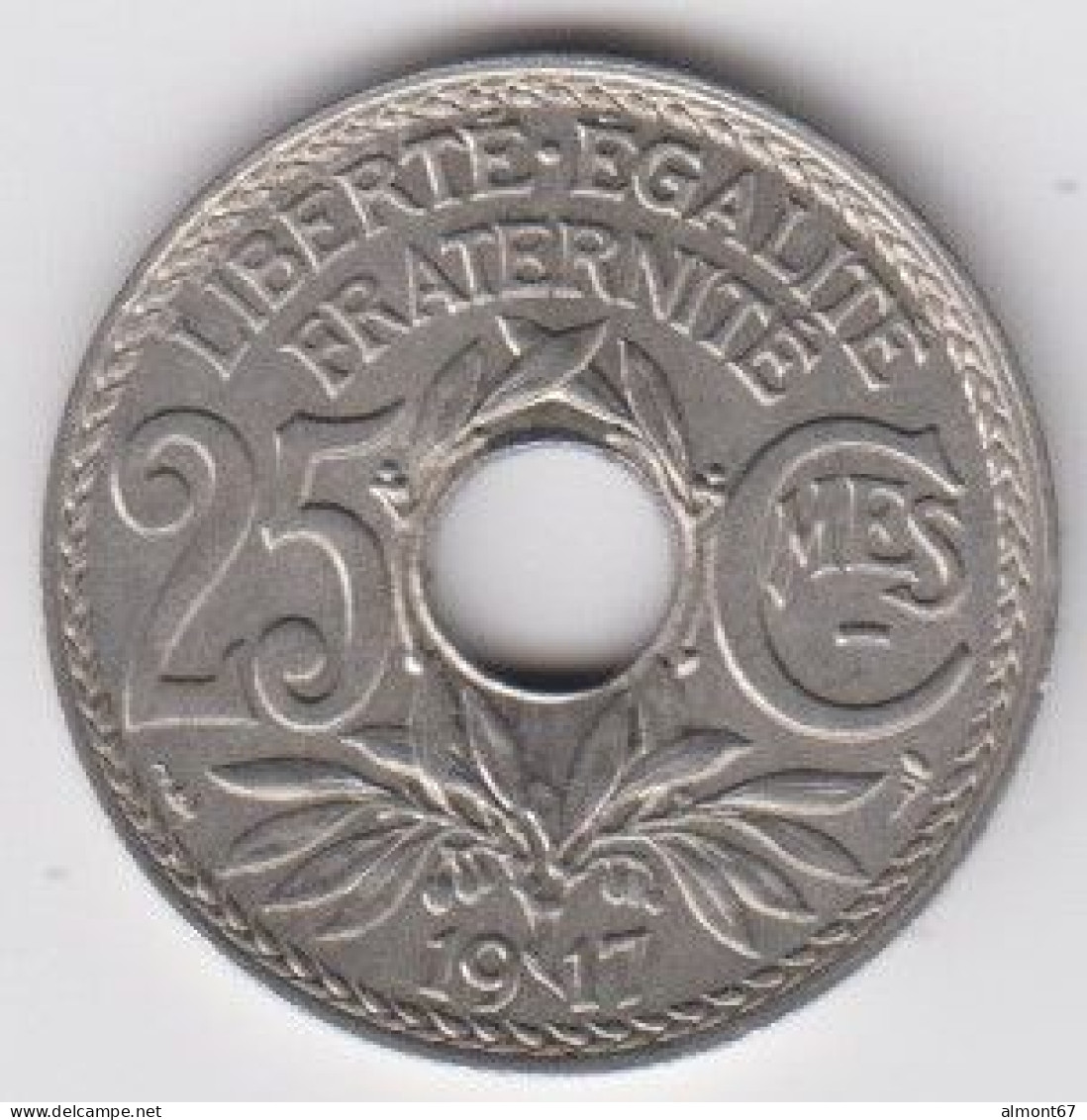 25c LINDAUER  1917 - Cmes Souligné - 25 Centimes