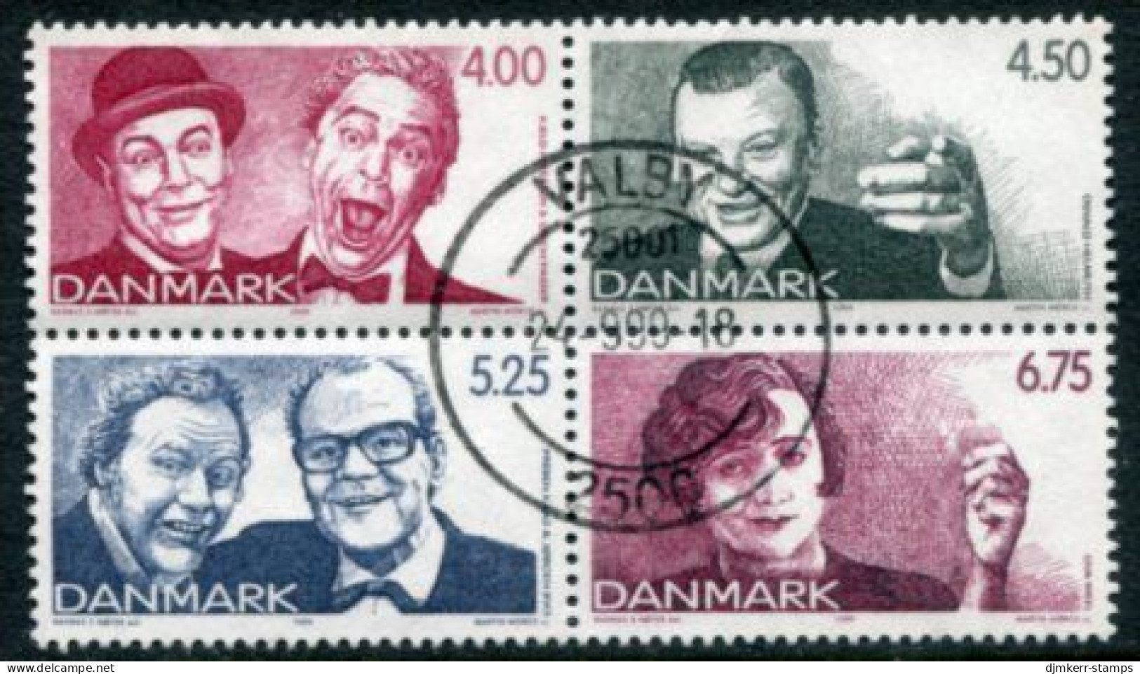 DENMARK 1999  Danish Revue Ex Booklet Used. Michel 1215-18 - Oblitérés