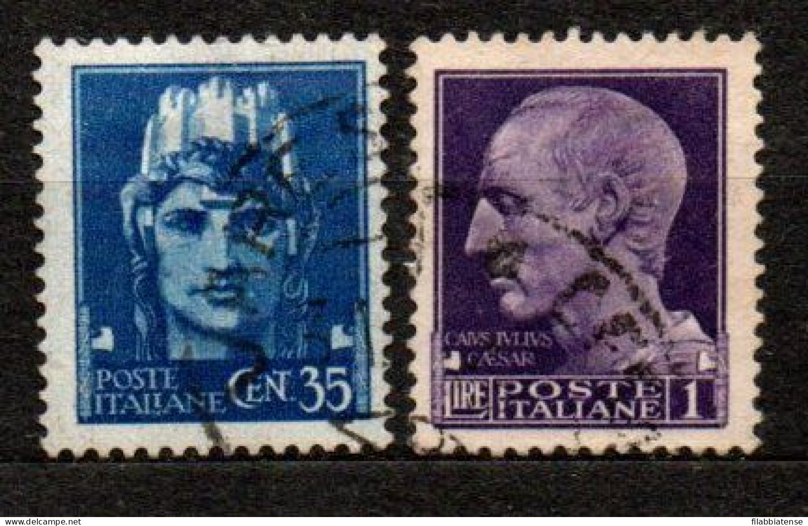 1945 - Italia - Luogotenenza 527/28 Imperiale Con Fasci   ------ - Afgestempeld