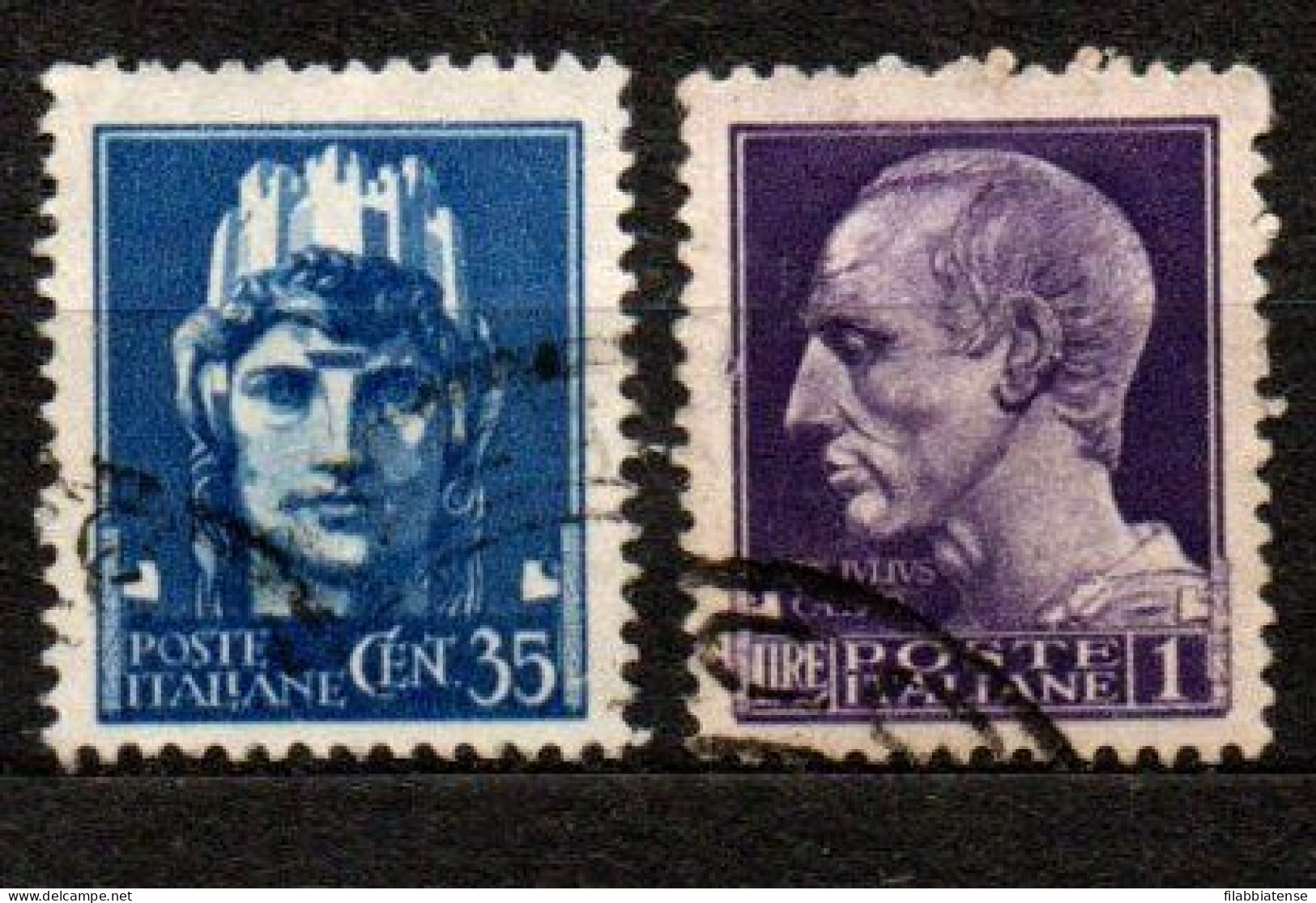 1945 - Italia - Luogotenenza 527/28 Imperiale Con Fasci   ------ - Gebraucht