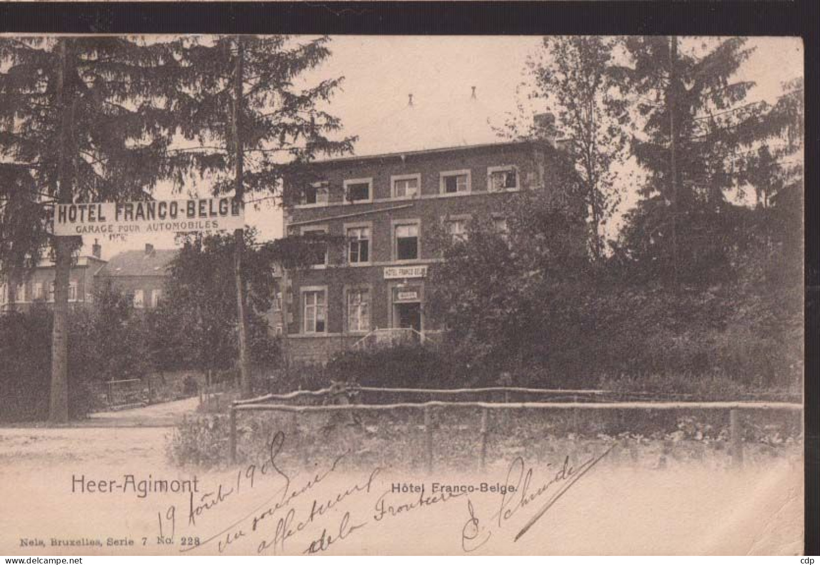 CPA  Heer Agimont  Hotel  1905 - Hastière