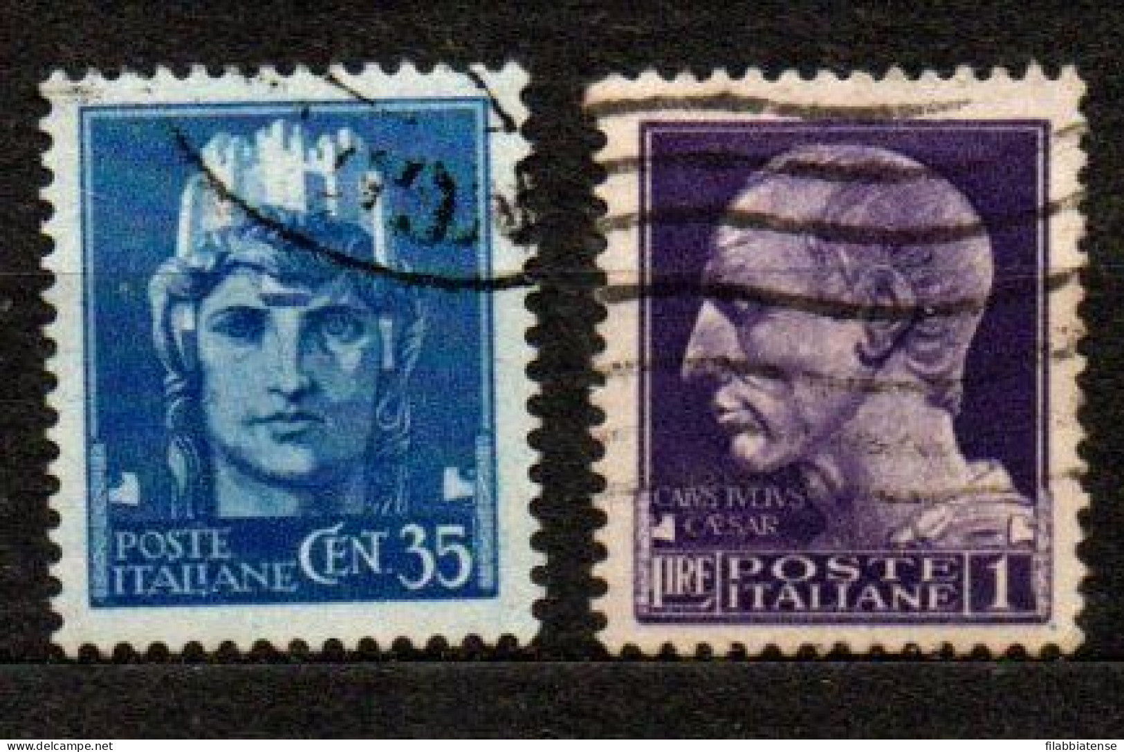 1945 - Italia - Luogotenenza 527/28 Imperiale Con Fasci   ------ - Afgestempeld