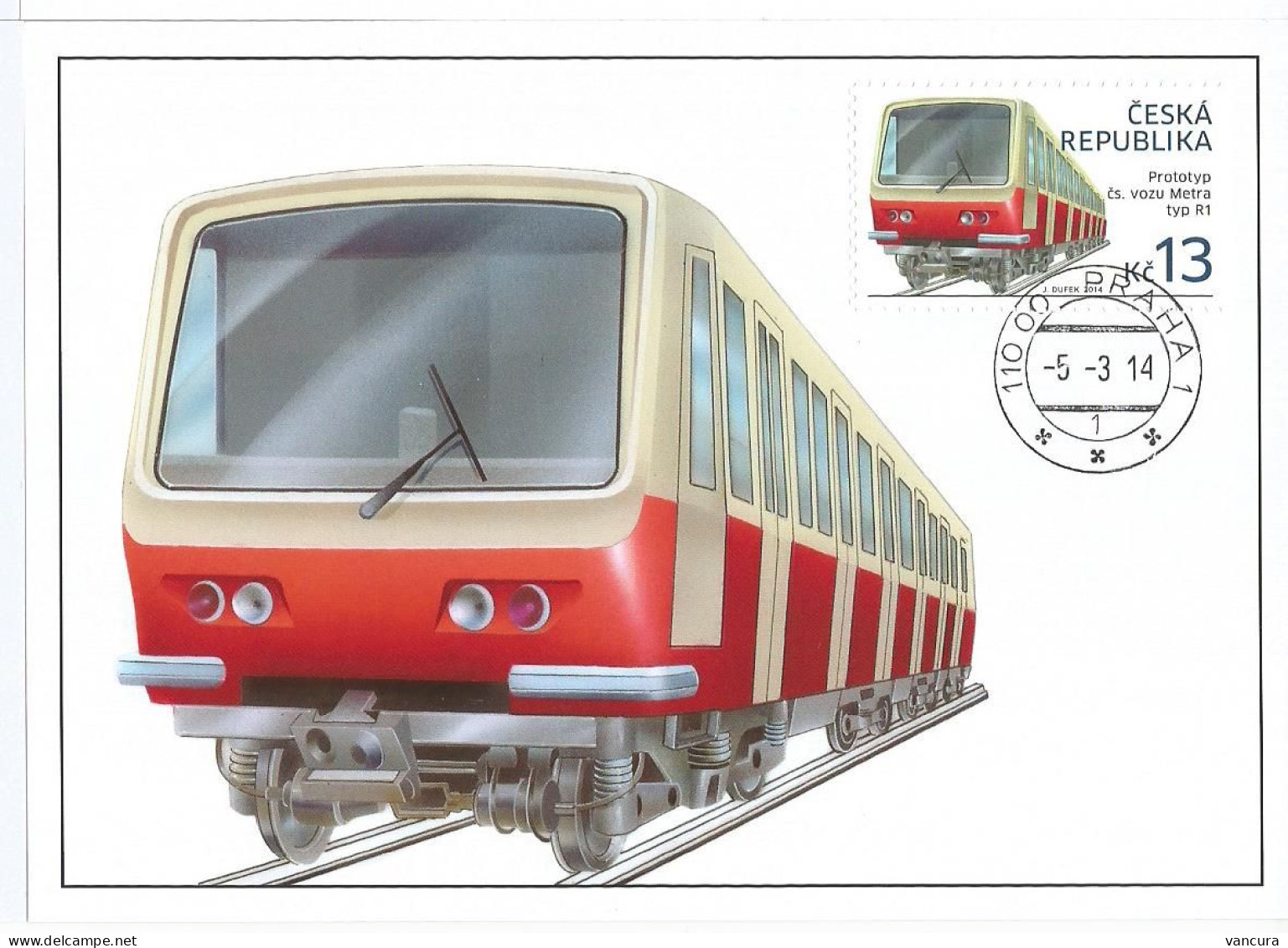 CM 800 Czech Republic Prague Metro Wagon Prototype 2014 - Tramways