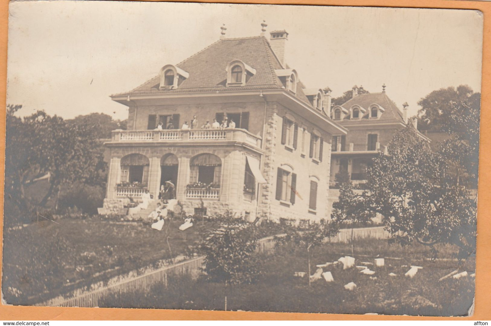 Montalegre Switzerland 1914 Real Photo Postcard - Cologny