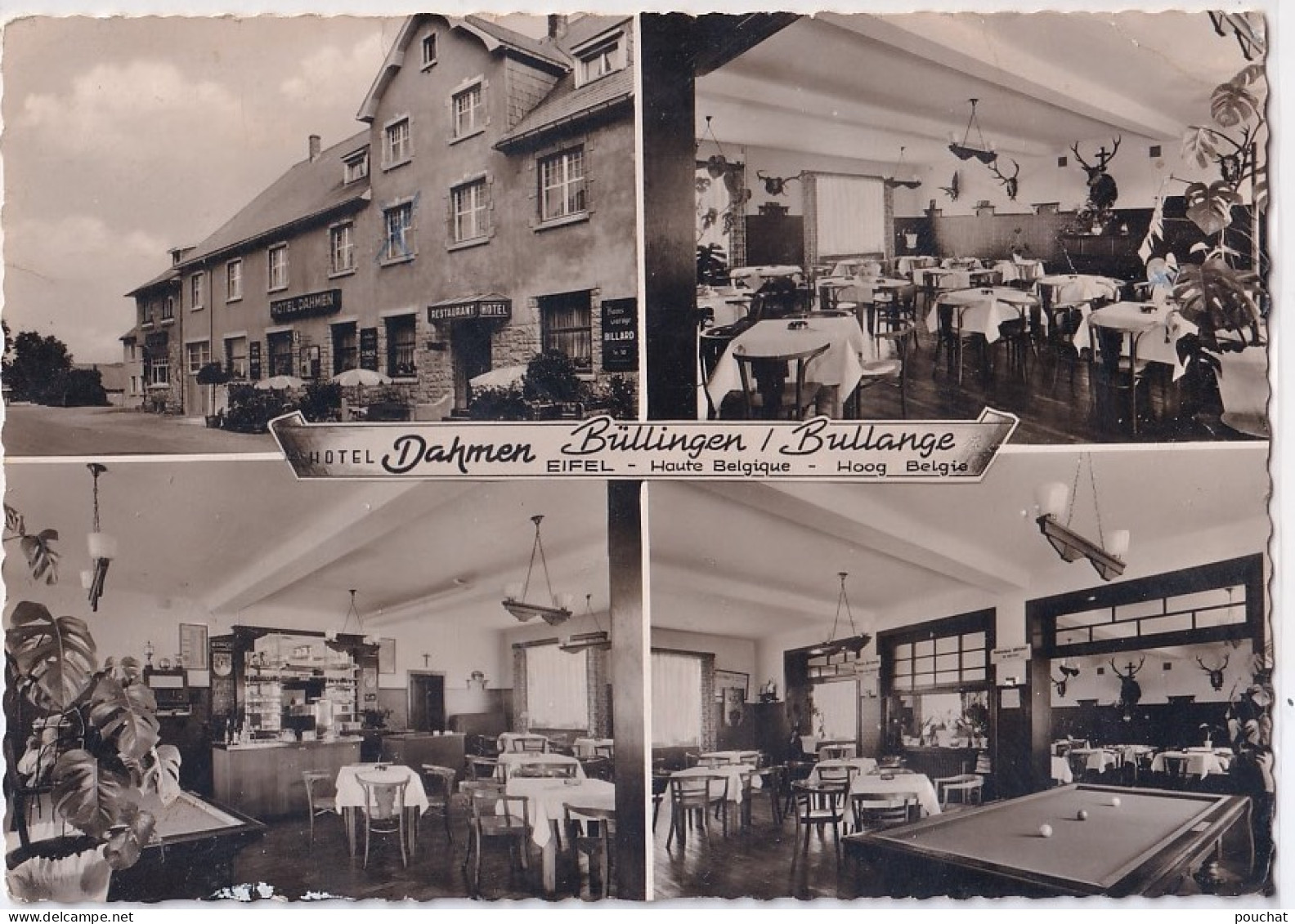 R12- BULLINGEN - HOTEL DAHMEN -  BILLARD    - ( 2 SCANS ) - Büllingen