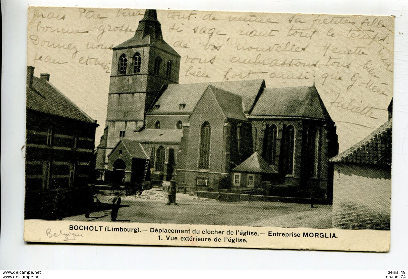 Bocholt Limbourg Déplacement Du Clocher De L'église - Bocholt