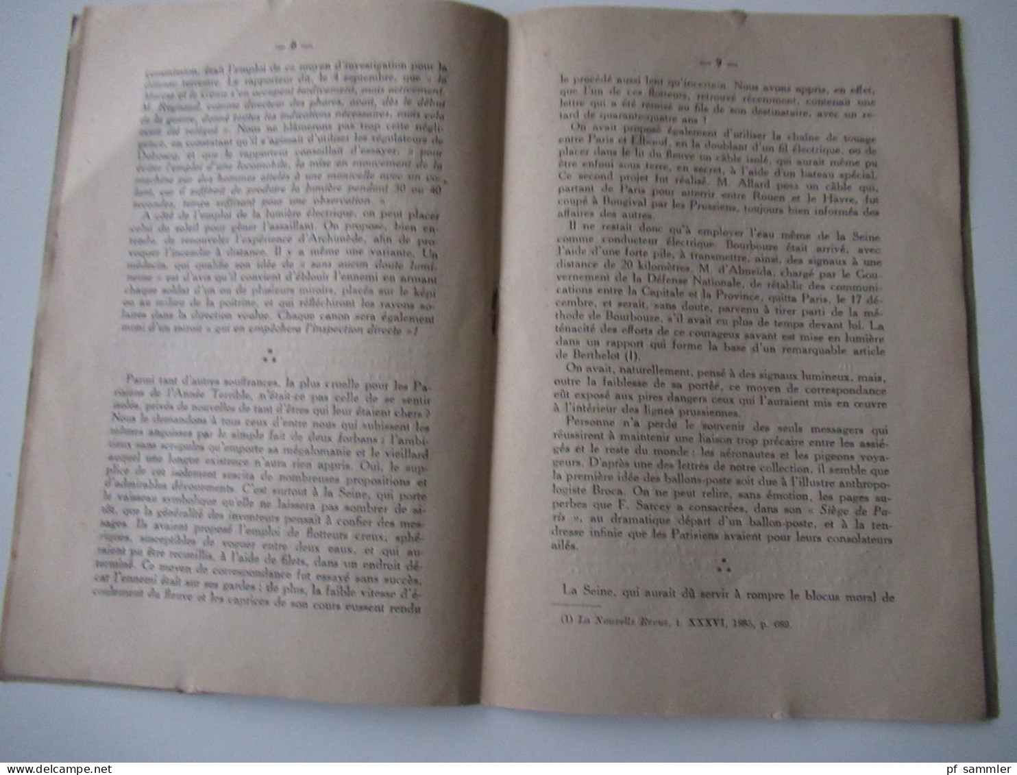 Frankreich 1915 Heft Le Siege de Paris et les Inventeurs par C. de Watteville Paris 1915