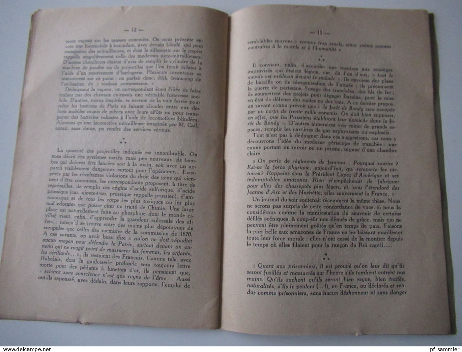 Frankreich 1915 Heft Le Siege de Paris et les Inventeurs par C. de Watteville Paris 1915