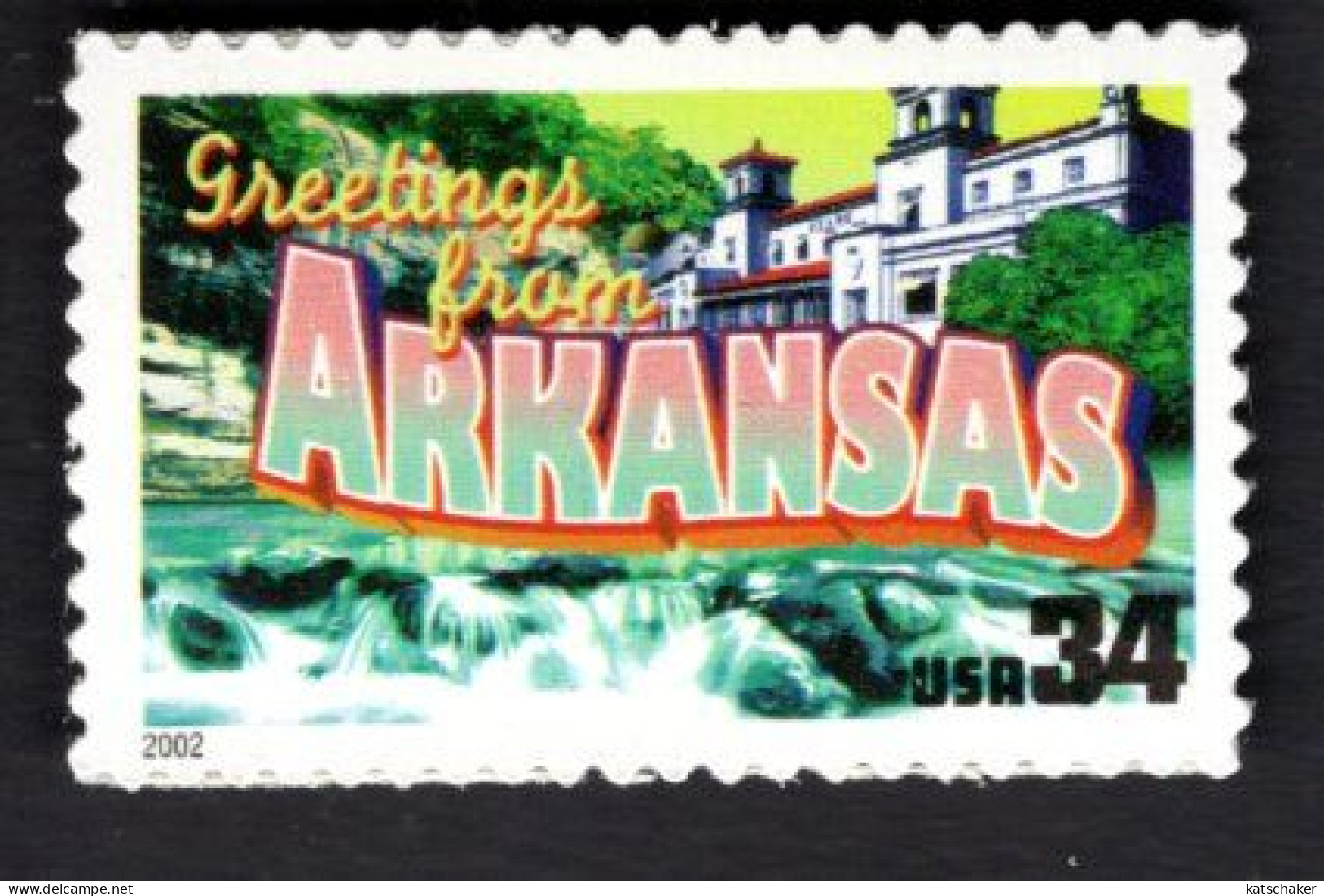 1938299523 2002 SCOTT 3564 (XX) POSTFRIS MINT NEVER HINGED  -  GREETINGS FROM AMERICA - ARKANSAS - Nuevos