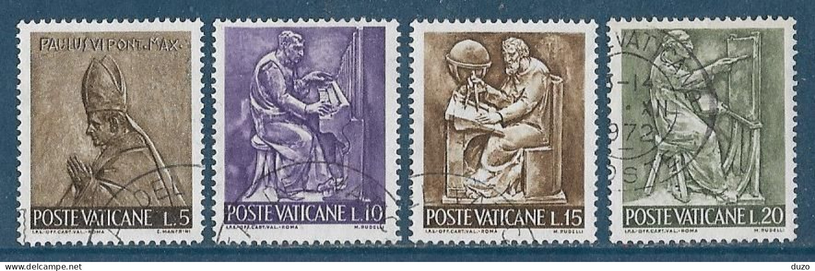 Vatican 1966  -  Y&T N° 441/442/443/444 (o). - Usados