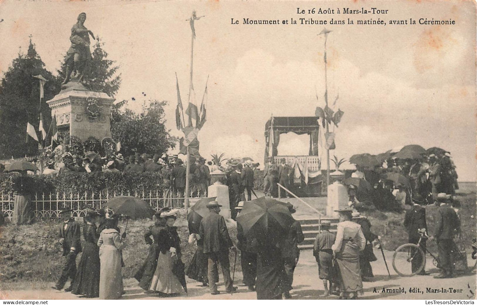 FRANCE - Mars-la-Tour Le 16 Août - Le Monument Et La Tribune Dans La Matinée Avant La Cérémonie - Carte Postale Ancienne - Other & Unclassified