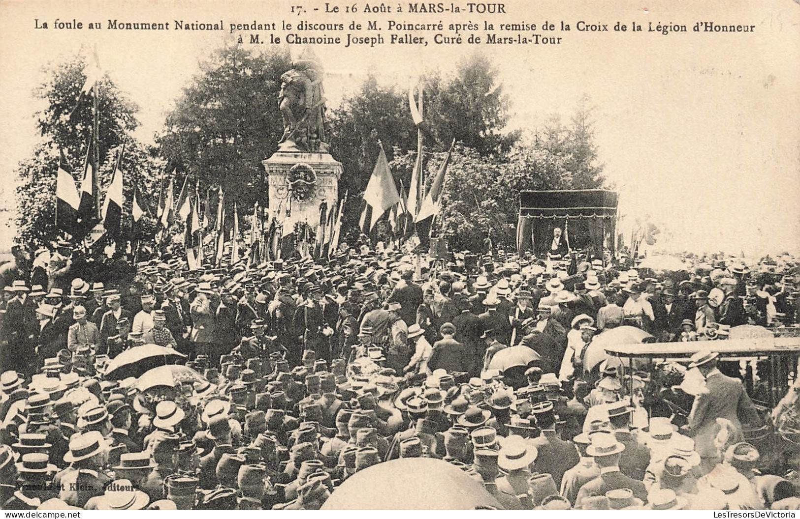 FRANCE - Mars-la-Tour - La Foule Au Monument National Pendant Le Discours De M Poincarré - Carte Postale Ancienne - Otros & Sin Clasificación