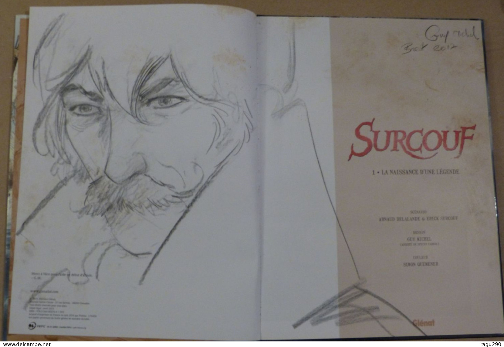 BD  SURCOUF N° 1 Avec Une DEDICACE De GUY MICHEL - Dedicados