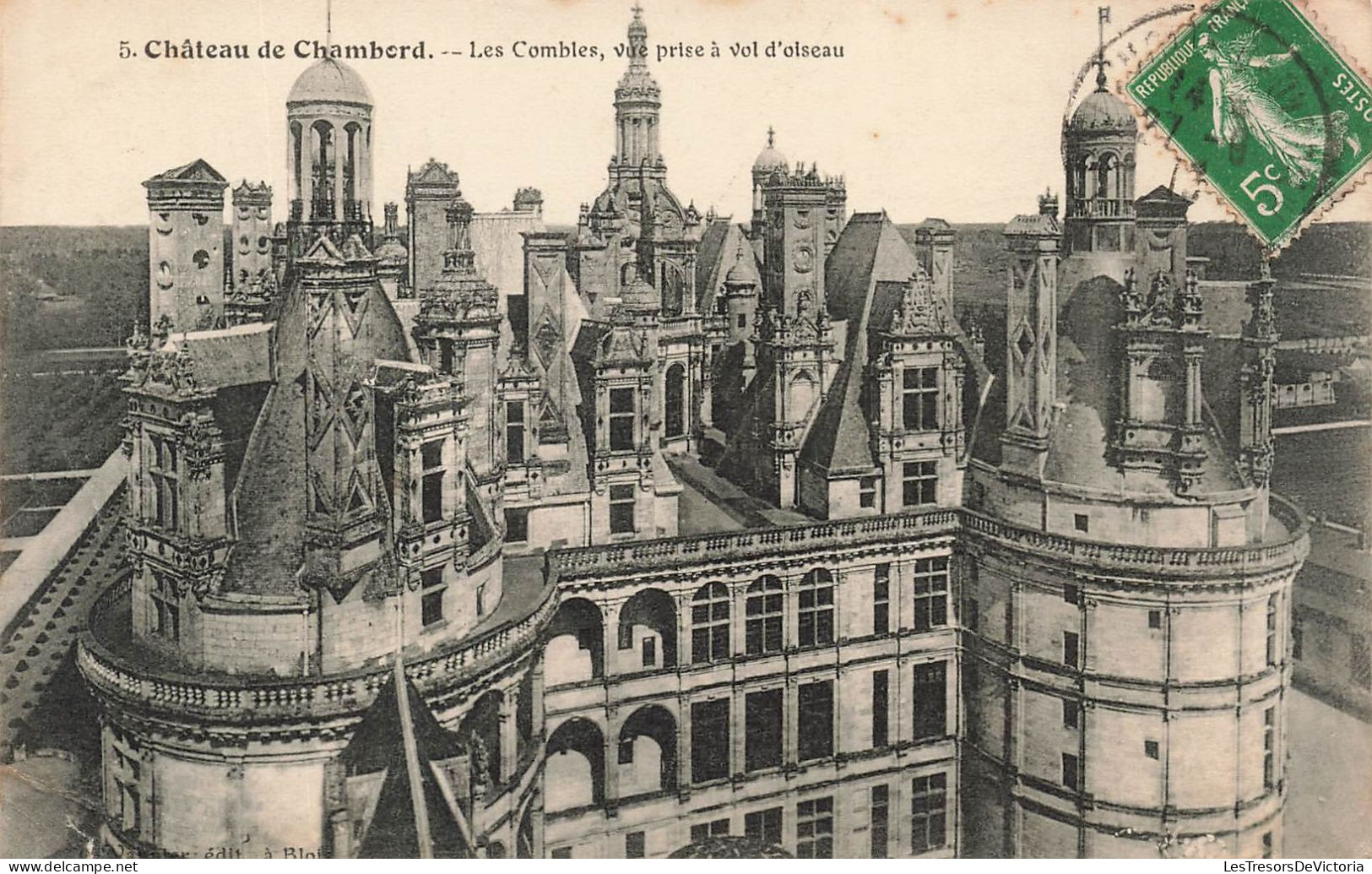 FRANCE - Chambord - Château De Chambord - Les Combles - Vue Prise à Vol D'oiseau - Carte Postale Ancienne - Chambord