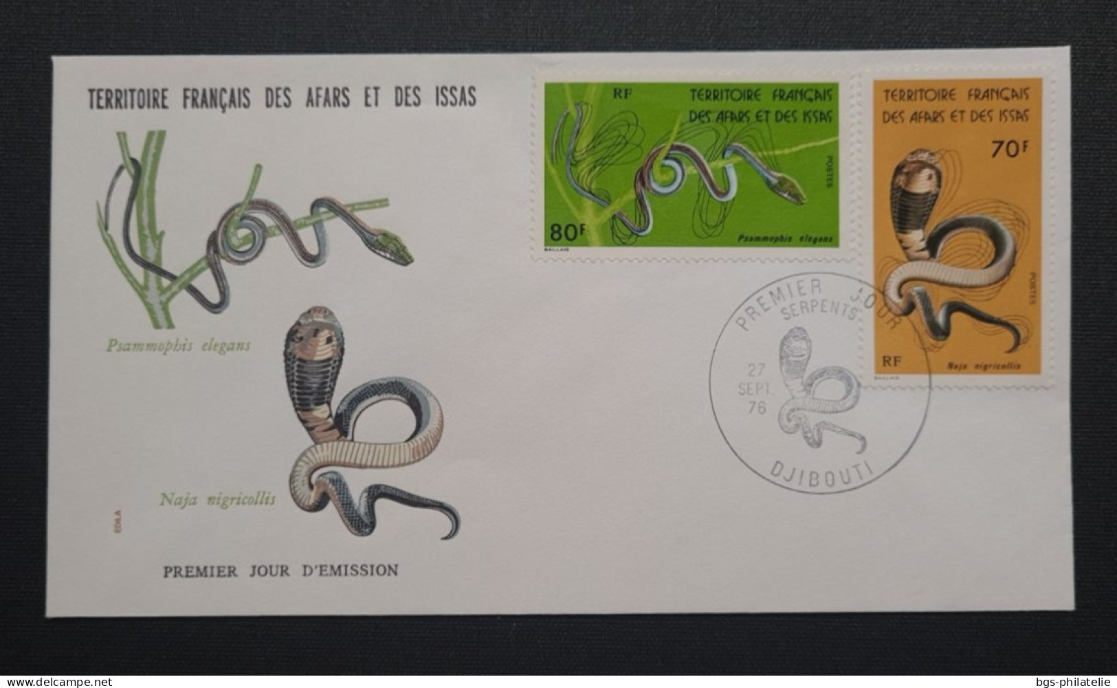 Afars Et Issas,  Timbres Numéros 436 Et 437 Sur Enveloppe. - Storia Postale