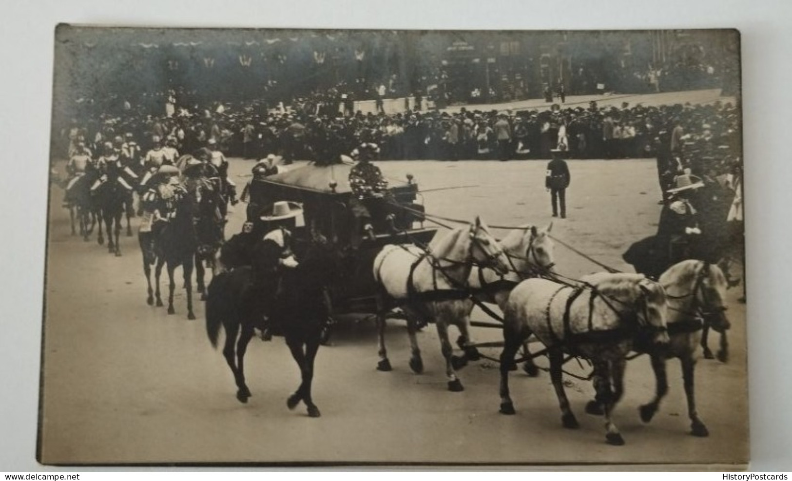 Hamburg, 16. Deutsches Bundesschiessen, Kutsche, Parade, 1909 - Mitte