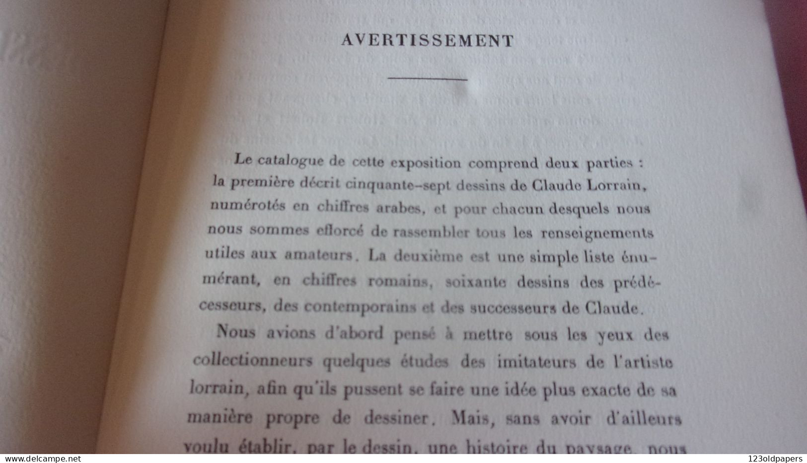 1923 Catalogue Des Dessins De Claude Gellée. Musée National De LouvrE  NE VOSGES CHAMAGNE DIT LE LORRAIN 1600 1682 - Andere & Zonder Classificatie