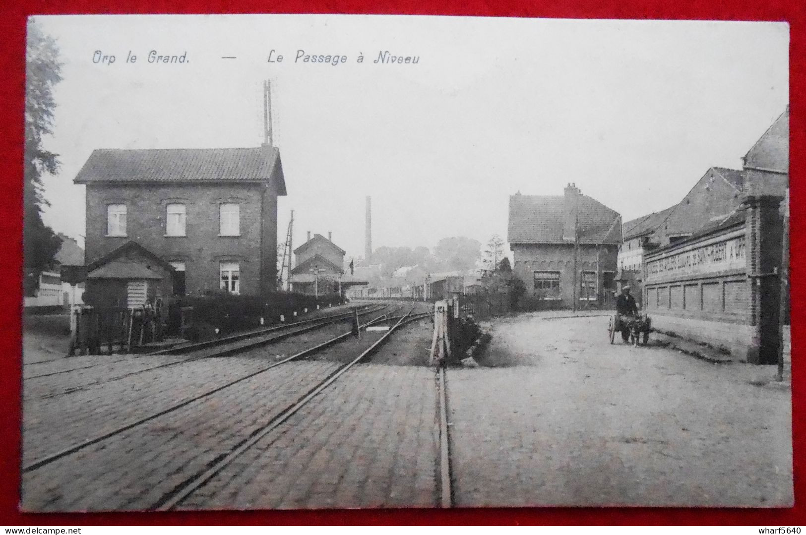 CPA 1928 Orp Le Grand, Orp-Jauche - Le Passage à Niveau - Orp-Jauche