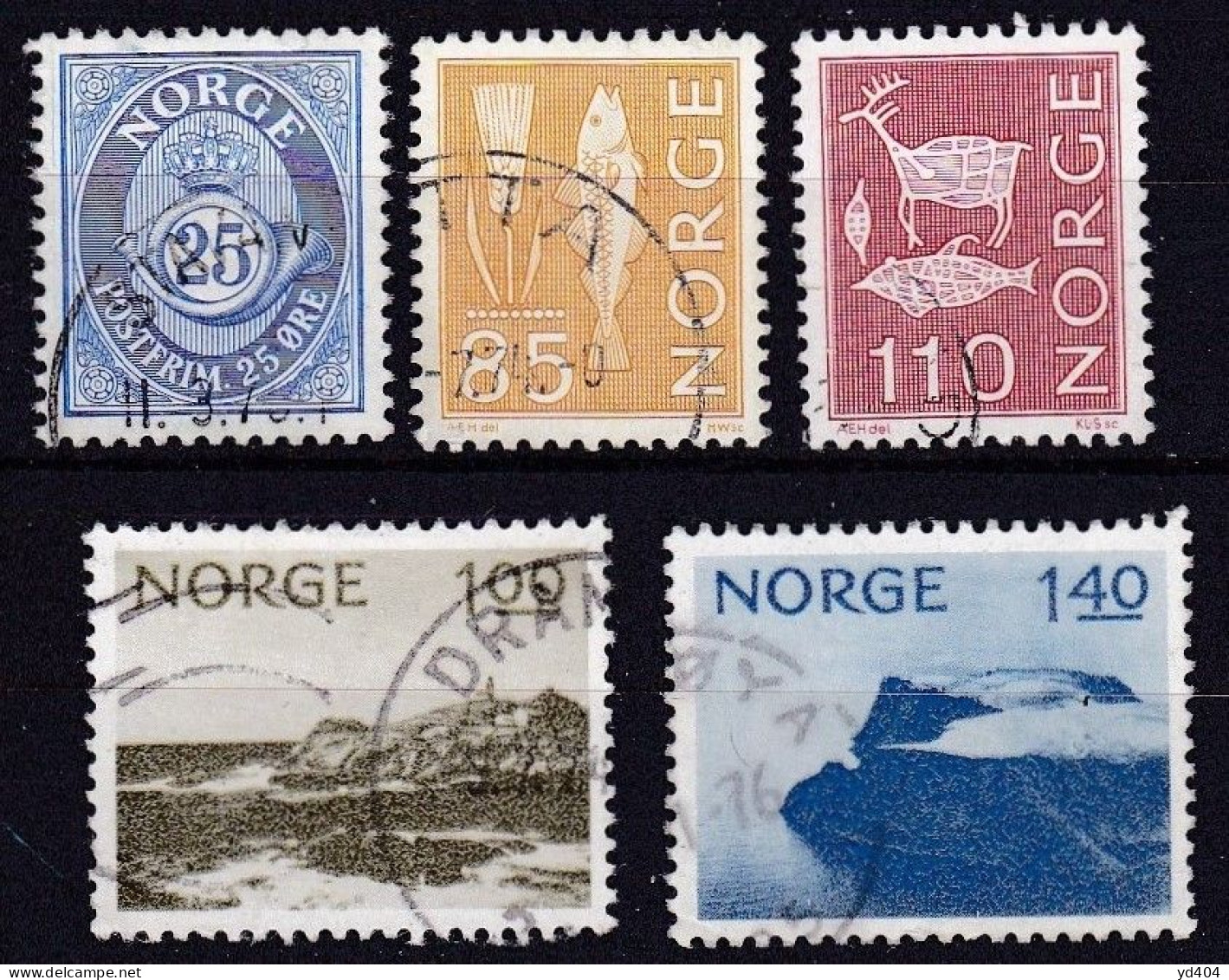 NO088 – NORVEGE - NORWAY – 1974 – FULL YEAR SET – Y&T # 632/50 USED 16,75 € - Gebraucht