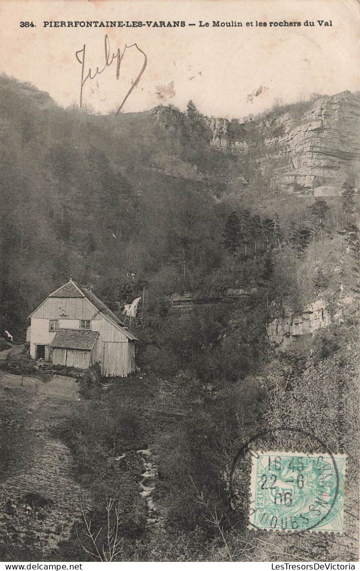 FRANCE - Pierrfontaine Les Varans - Le Moulin Et Les Rochers Du Val - Carte Postale Ancienne - Mareuil-sur-Ay