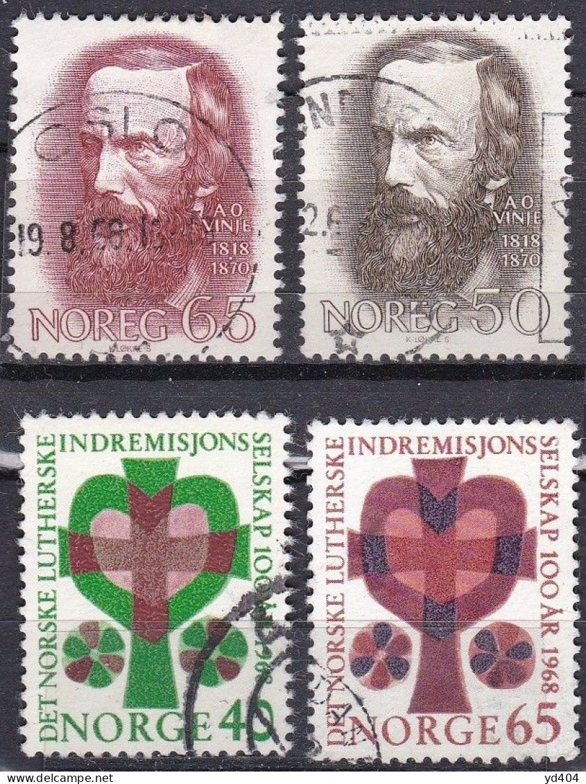 NO081 – NORVEGE - NORWAY – 1968 – FULL YEAR SET – Y&T # 515/33 USED 17,50 € - Oblitérés