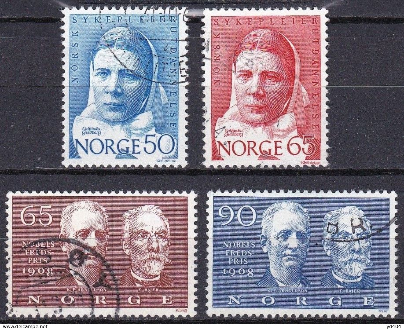 NO081 – NORVEGE - NORWAY – 1968 – FULL YEAR SET – Y&T # 515/33 USED 17,50 € - Oblitérés