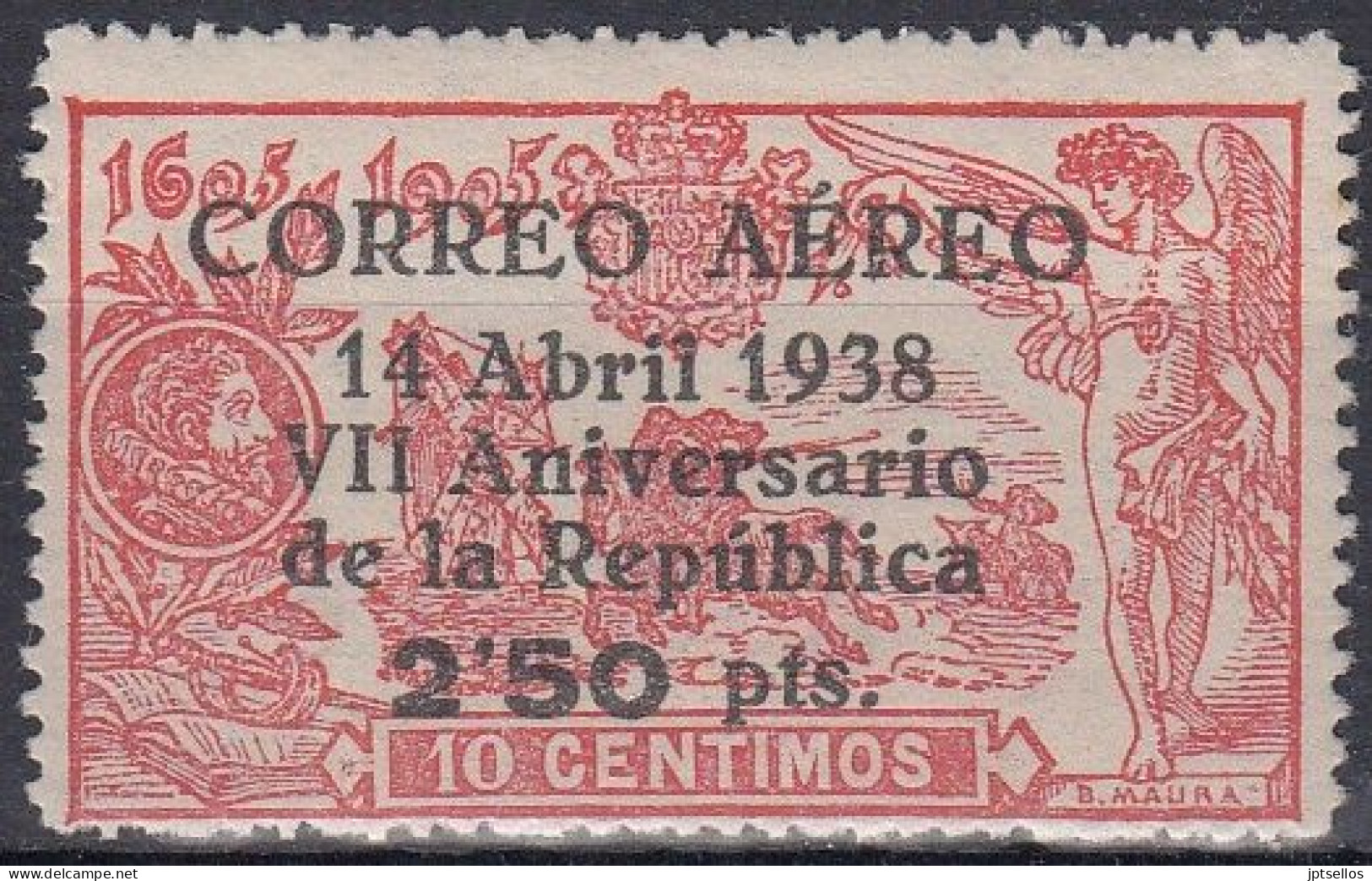 ESPAÑA 1938 Nº 756 NUEVO, SIN FIJASELLOS - Nuovi